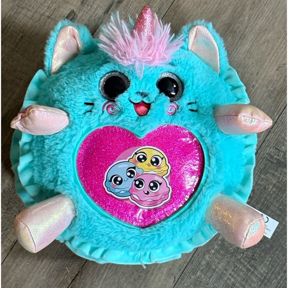 ZURU Rainbocorns Sweet Shake Surprise Scented Plush Toy - Teal Macaron Kittycorn